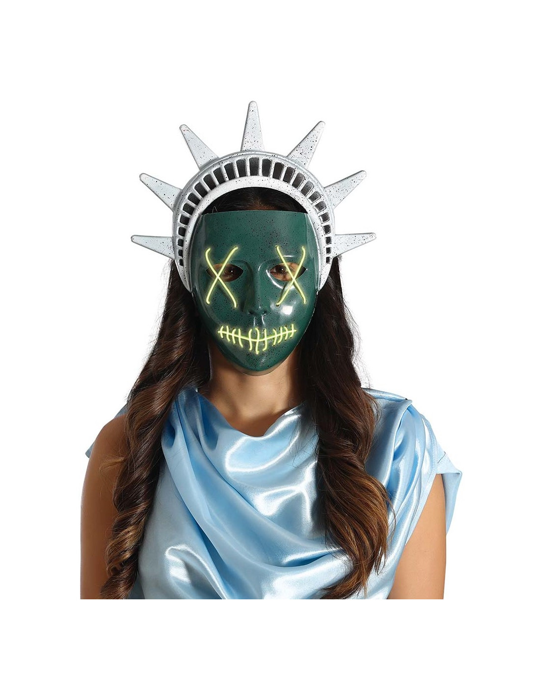 Finalmente guirnalda cavar Máscara de la Estatua de la Libertad de La Purga con Luz | Comprar