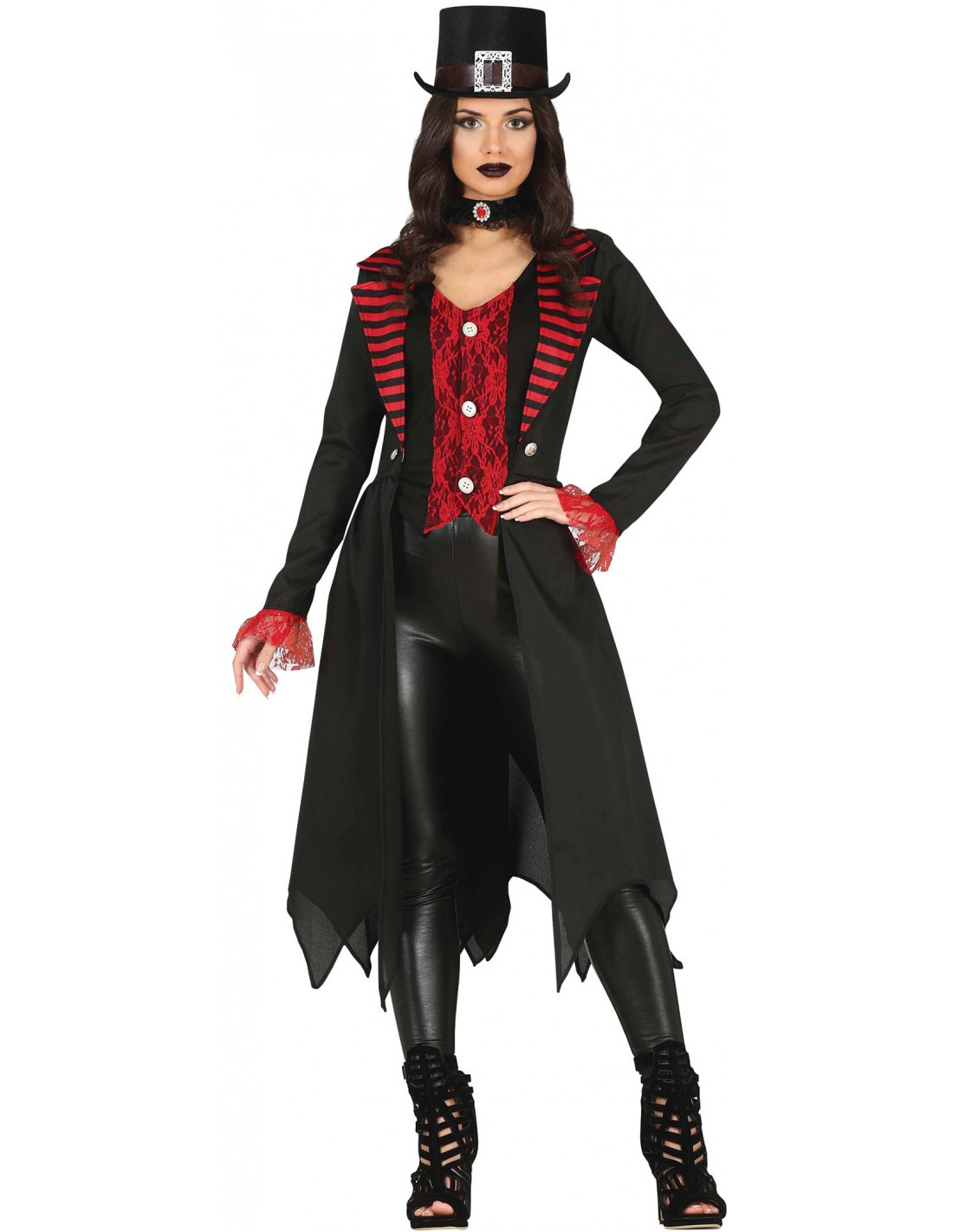 Supervisar Cabina Molestia Disfraz de Vampira Gótica con Chaqueta para Mujer | Comprar Online
