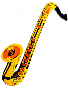 Saxofón Hinchable Dorado