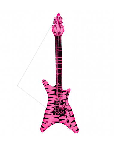 Guitarra Eléctrica Hinchable Rock Rosa