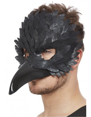 Máscara de Cuervo Negro para Adulto