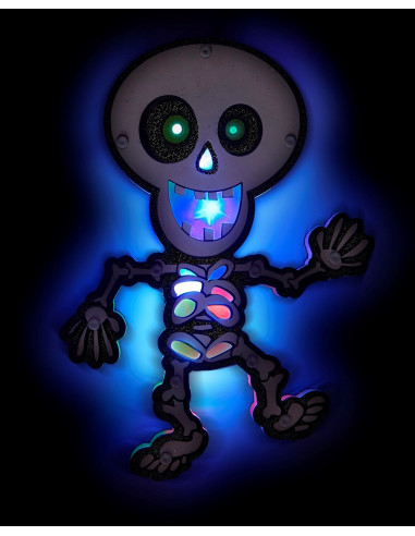 Esqueleto con Luces Multicolor para...