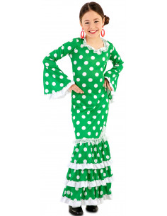 embargo Indirecto cortador Disfraz de Flamenca Verde con Lunares para Mujer | Comprar Online
