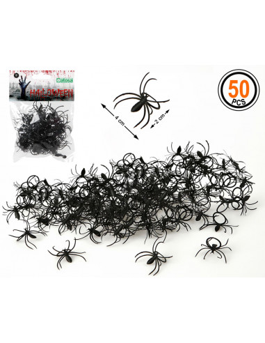 Pack de 50 Arañas Negras para...