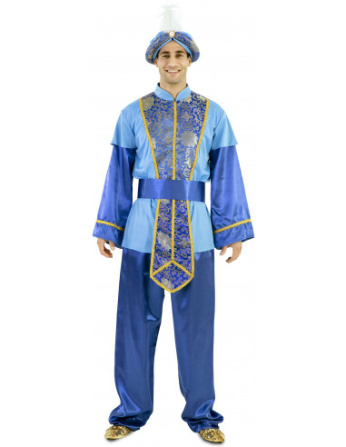 Disfraz de Paje Clásico Azul para Hombre