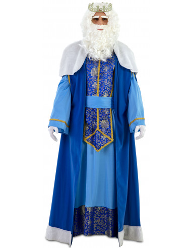 Disfraz de Rey Mago Azul Clásico para...