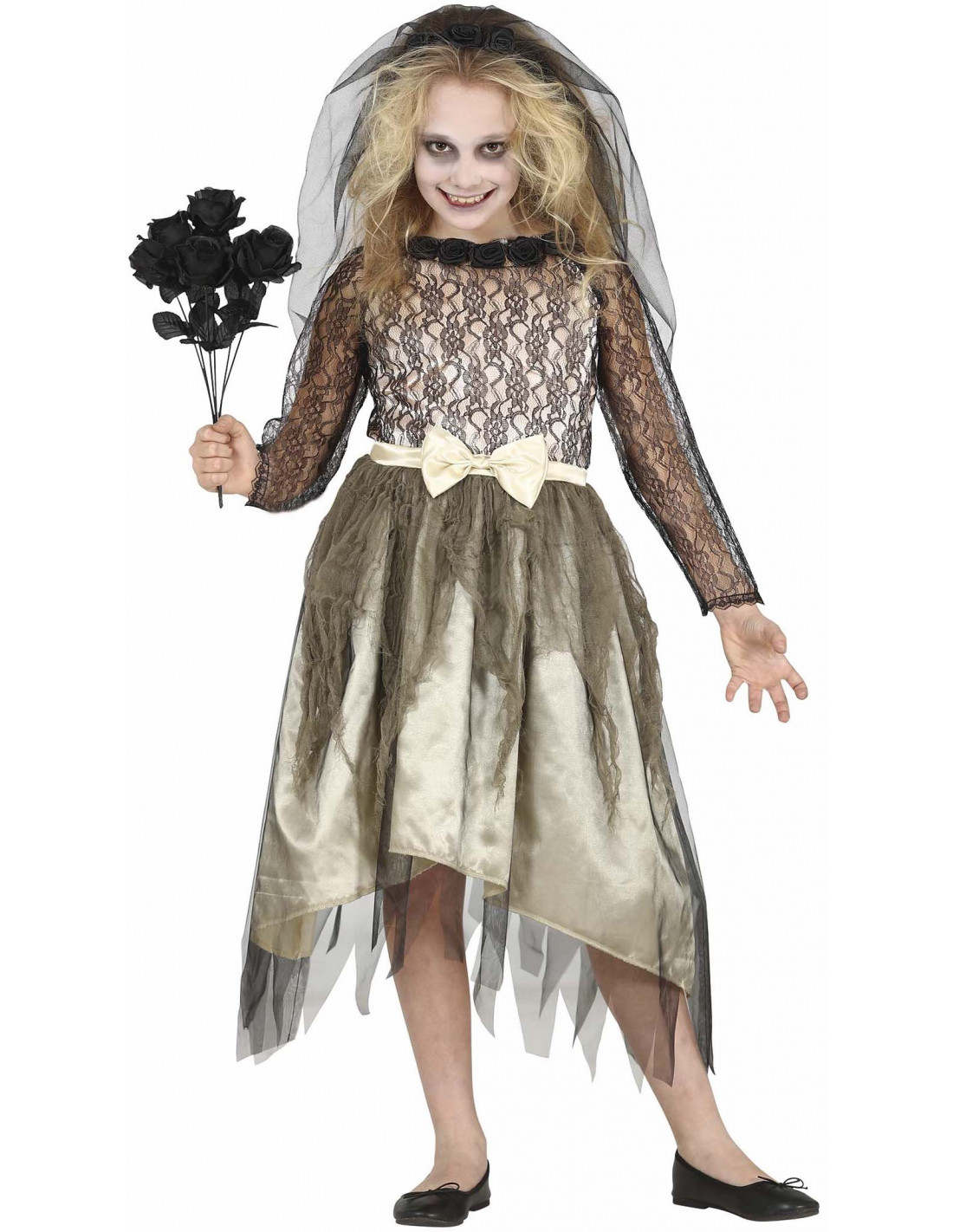 Disfraz de Novia Zombie para Niña | Comprar Online