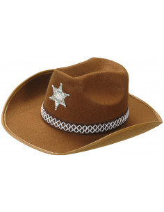 Sombrero marron Sheriff