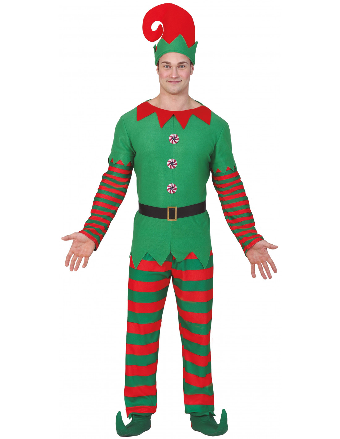necesidad Revelar Sistemáticamente Disfraz de Elfo Navideño de Papá Noel para Hombre | Comprar Online