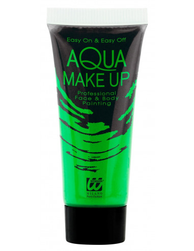 Maquillaje al Agua Verde Neón en Tubo