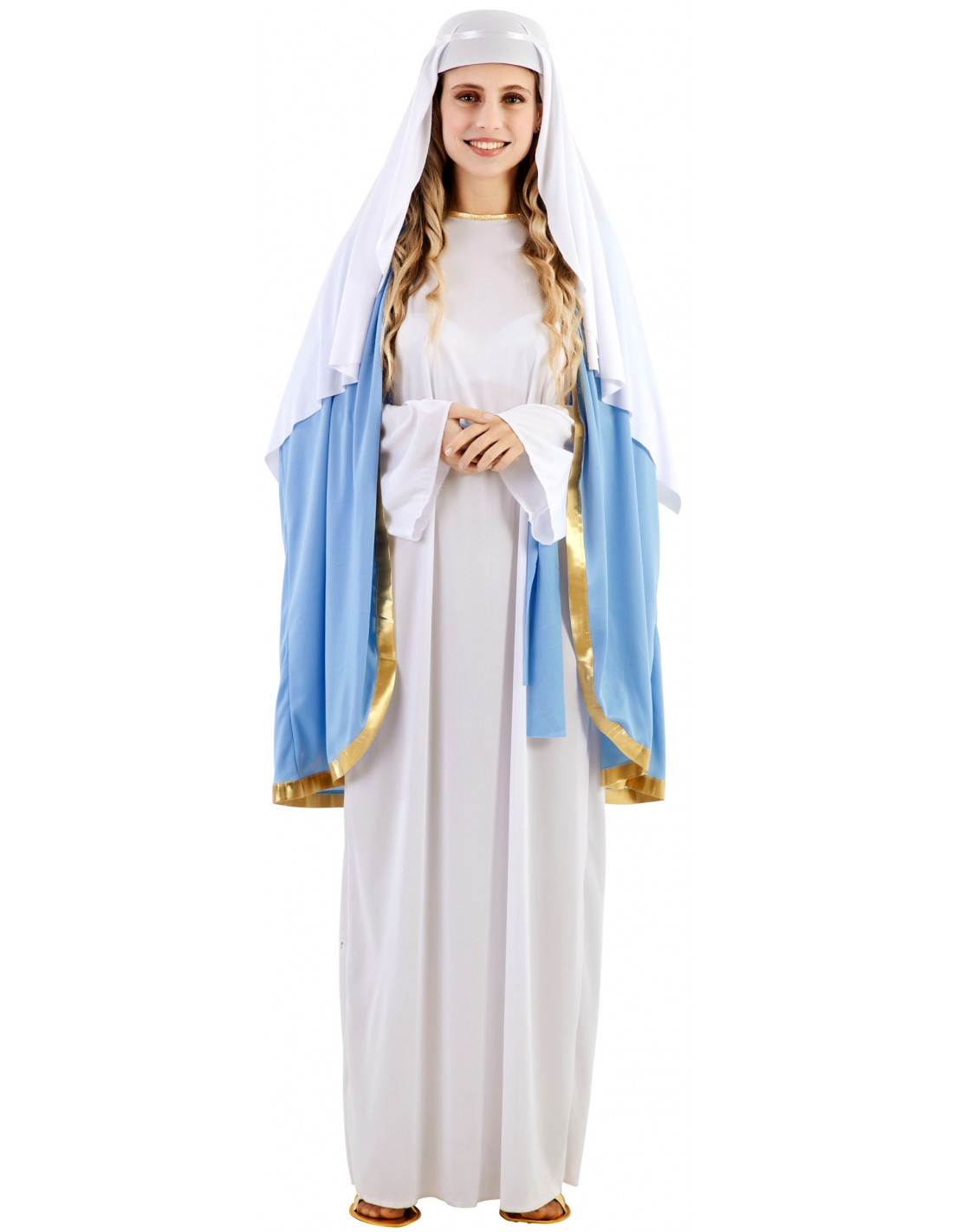 lecho extraterrestre Cortés Disfraz de Virgen María con Capa para Mujer | Comprar Online