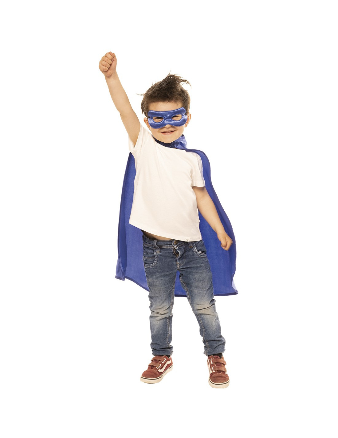 popurrí aficionado Prever Kit de Superhéroe Azul Infantil con Antifaz y Capa | Comprar Online