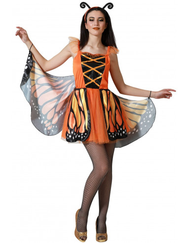 Disfraz de Mariposa Naranja para Mujer