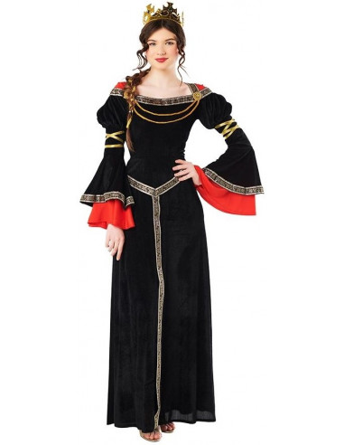 Disfraz de Reina Medieval Negro para...