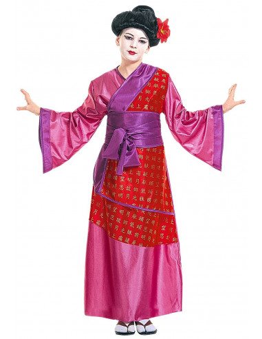 Disfraz de Geisha Oriental Rosa para...