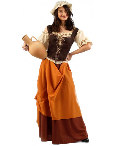 Camisa Medieval Mujer con Capucha - Maty Medieval
