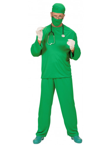 Disfraz de Cirujano Verde para Adulto