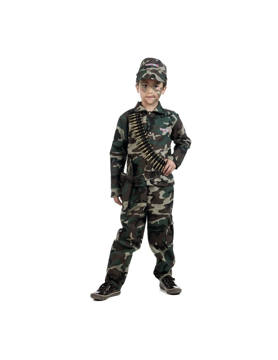 Disfraz de Soldado con Camuflaje Militar para Niño