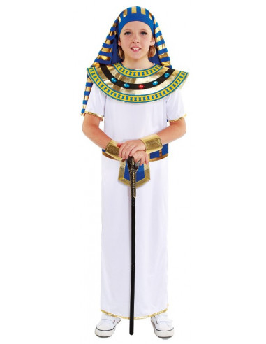 Disfraz de Faraón Egipcio Azul para Niño