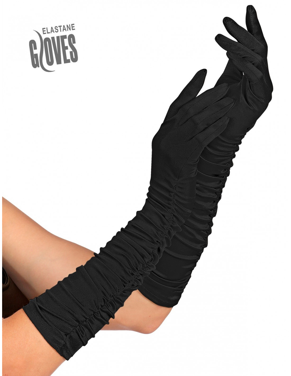 Cosysparks Guantes negros largos, 1920 guantes largos mujer 20.5 pulgadas  de elasticidad guantes largos negros mujer para bailes de bodas de  Halloween: : Moda