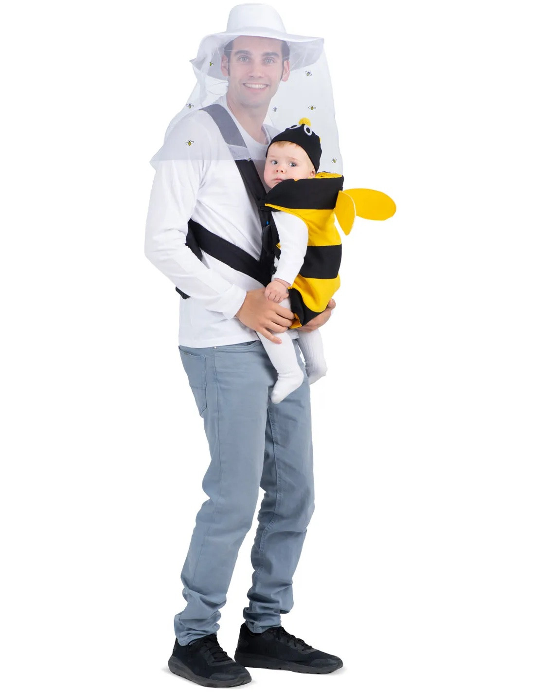Disfraz de Apicultor con Abeja Cubremochila para Bebé y Adulto