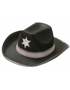 Sombrero de Sheriff Negro...