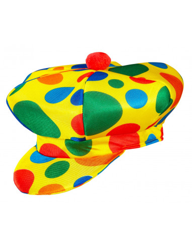 Gorra de Payaso con Lunares de Colores