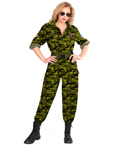 Disfraz de Piloto Militar para Mujer