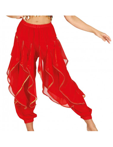 Pantalón de la Danza del Vientre Rojo...