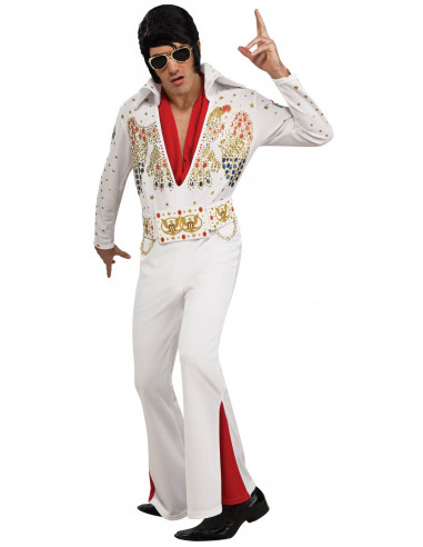 Disfraz de Elvis Rey del Rock Blanco...