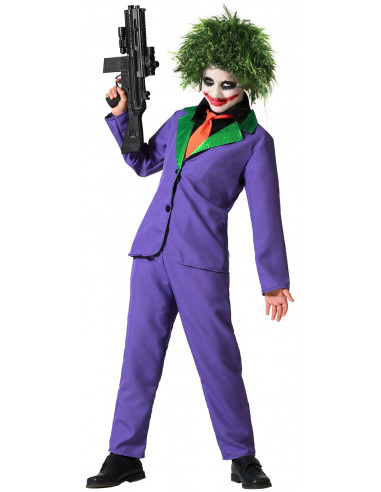 Disfraz de Joker Morado para Niño