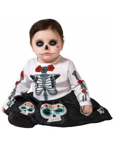 Disfraz de Esqueleto Catrina para Bebé