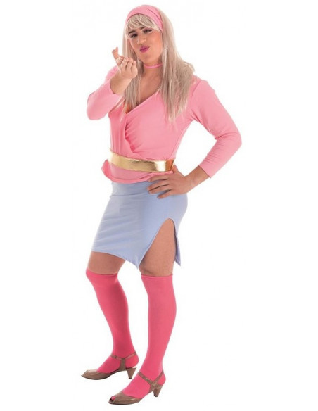Disfraz de Muñeca Barbie con Peluca para Adulto