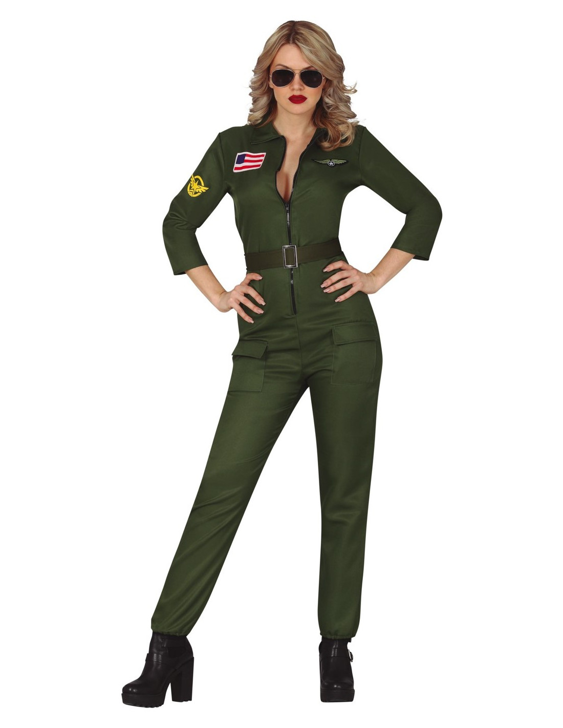 Disfraz de Piloto Militar de Avión para Mujer