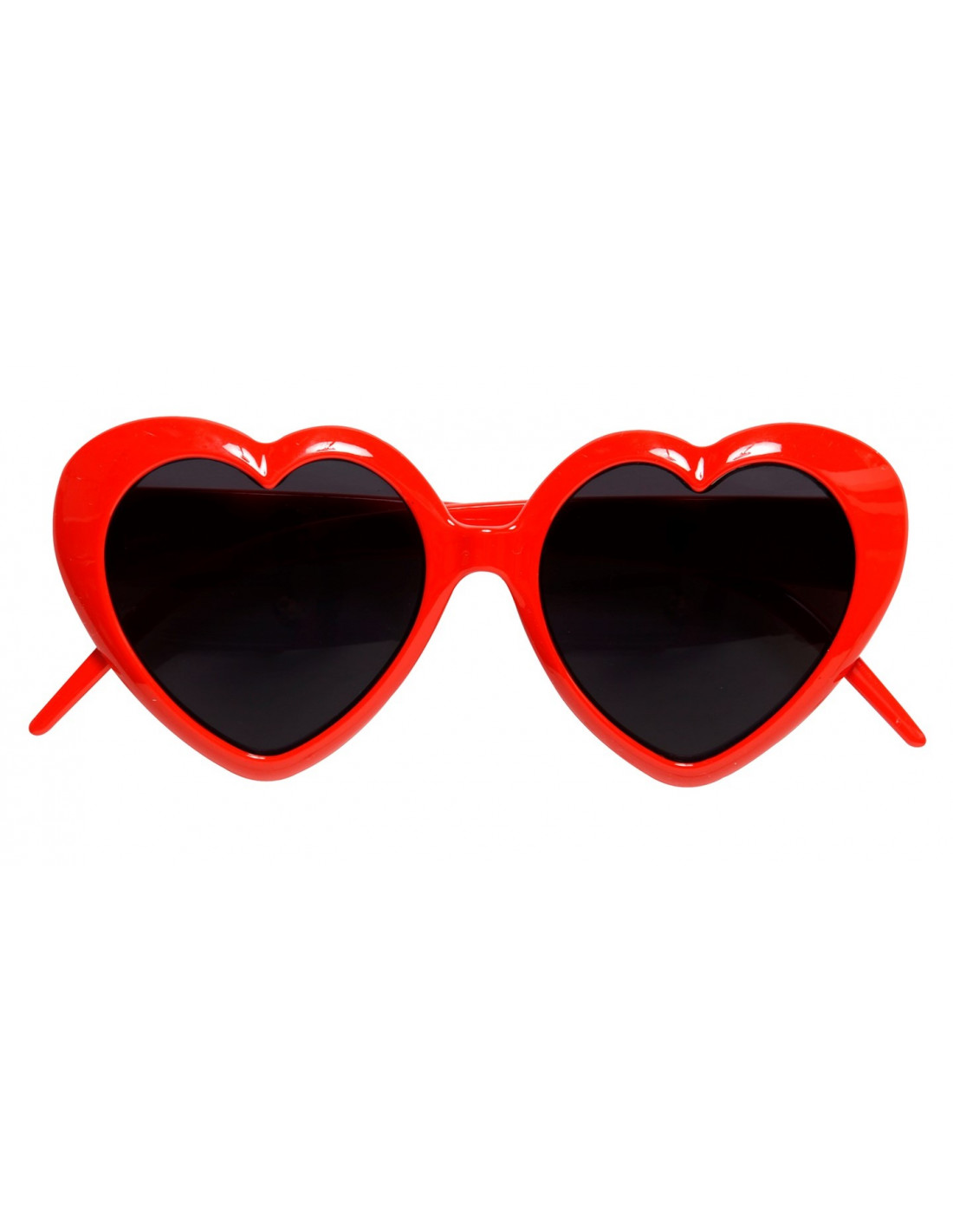 Gafas de Corazón Años 50 Rojas con Cristal Negro