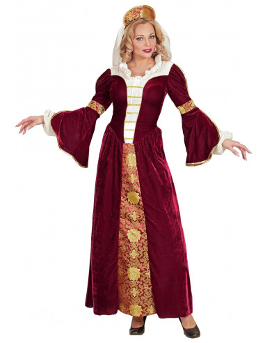 Disfraz de Reina Medieval Granate...