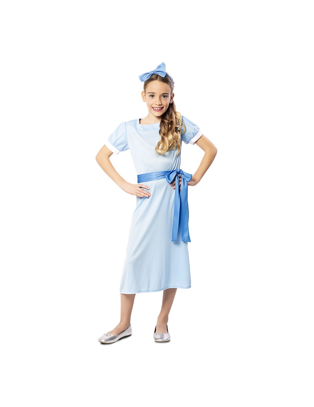 Disfraz de zíngara con pañuelo azul para niña por 23,00 €