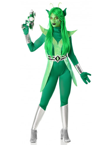 Disfraz de Alien Verde para Mujer