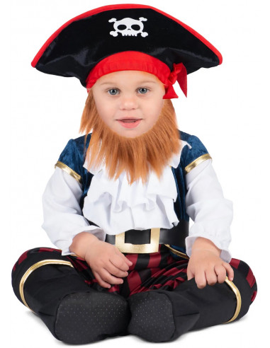 Disfraz de Capitán Pirata con Barba...