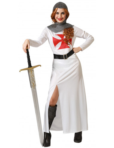Disfraz de Templario Medieval para Mujer