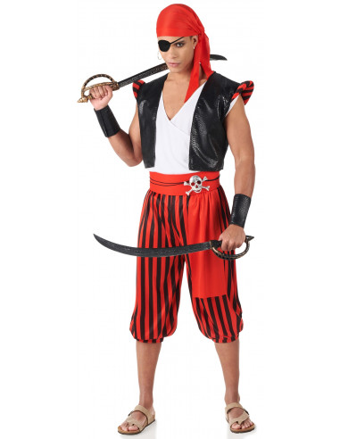 Disfraz de Pirata con Parche para Hombre