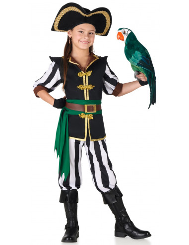 Disfraz de Pirata Elegante para Niña