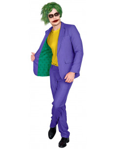 Disfraz de pareja Arlequín y Joker psicópatas adultos: Disfraces