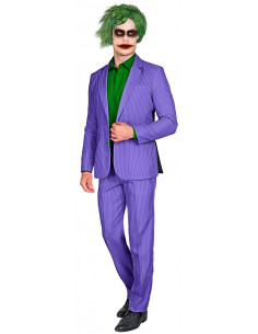 Disfraz de pareja Arlequín y Joker psicópatas adultos: Disfraces