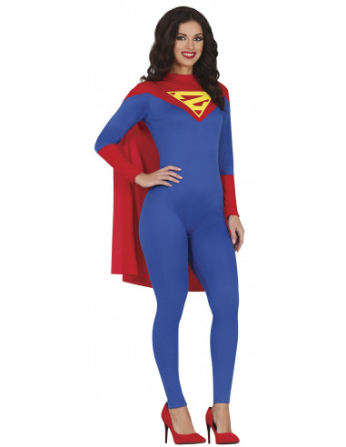 Disfraz de Supergirl con Capa para Mujer