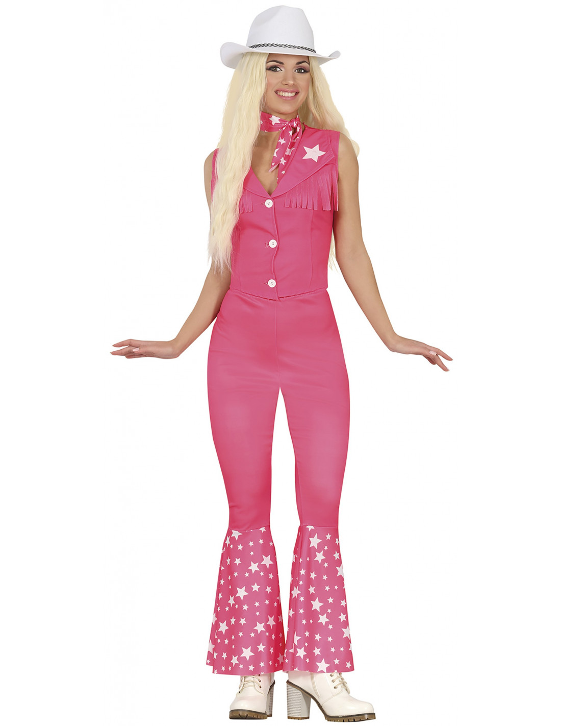 Disfraz de Barbie Vaquera Fucsia para Mujer