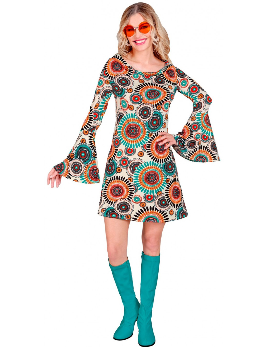 Kit o Disfraz Años 50 en varios colores para mujer: Falda y Pañuelo