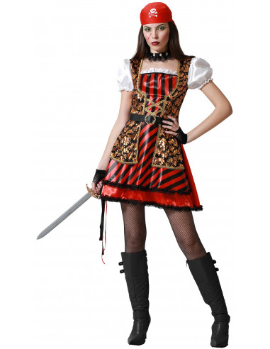 Disfraz de Pirata Bucanera para Mujer