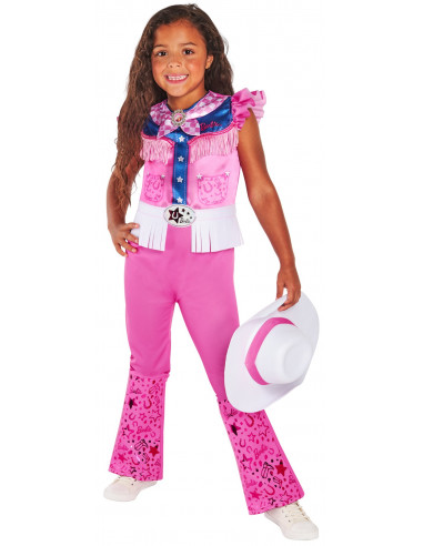Disfraz de Barbie Cowgirl Rosa para Niña