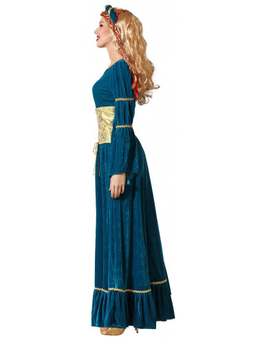 Disfraz de Princesa Medieval Azul...
